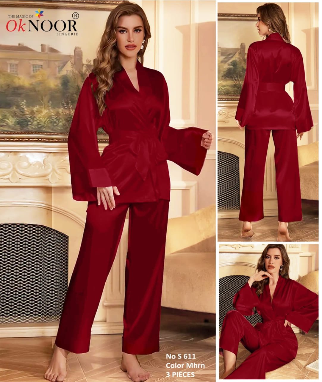 Eetoh 2 Piece Nighty Set Elegant Sleepwear - Image 4